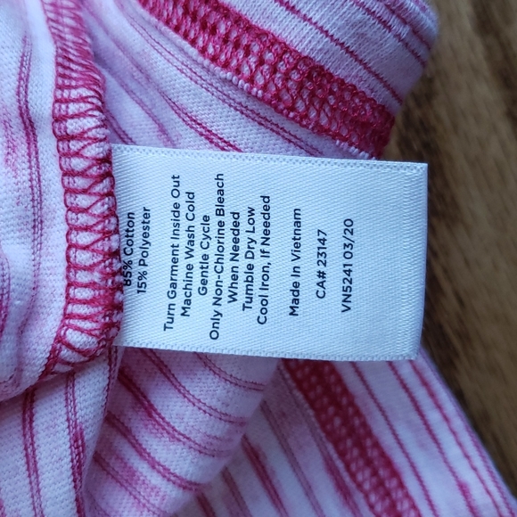 (XL) T by Talbots Striped Comfy Casual Relaxed Fit Classic Tee Everyday - Picture 4 of 8